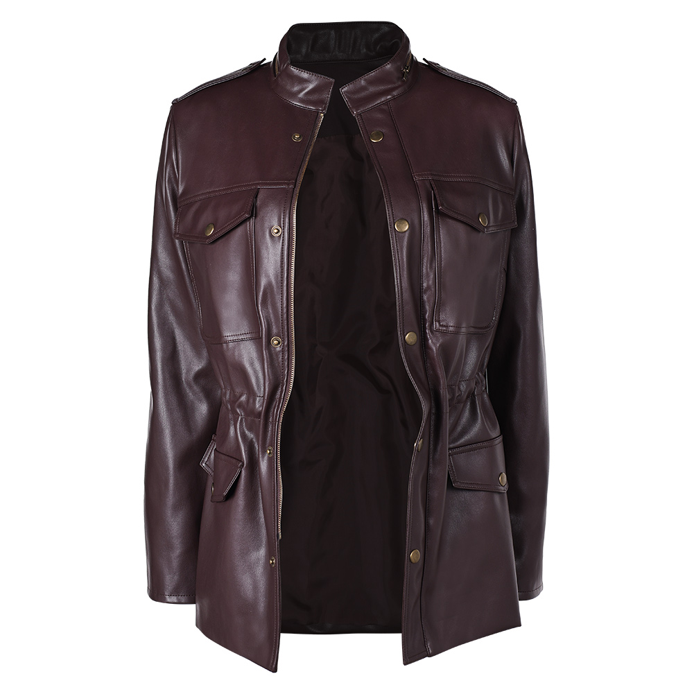 The Walking Dead: Daryl Dixon Season 3 Carol Peletier Leather Jacket Outfits Halloween Carnival Cosp