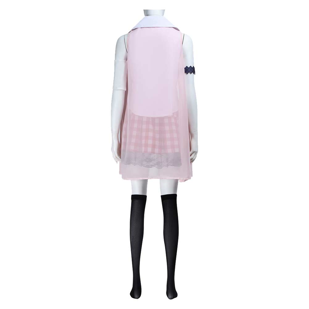 Final Fantasy Lightning Éclair Farron Pink Uniform Outfit Halloween Carnival Cosplay Costume