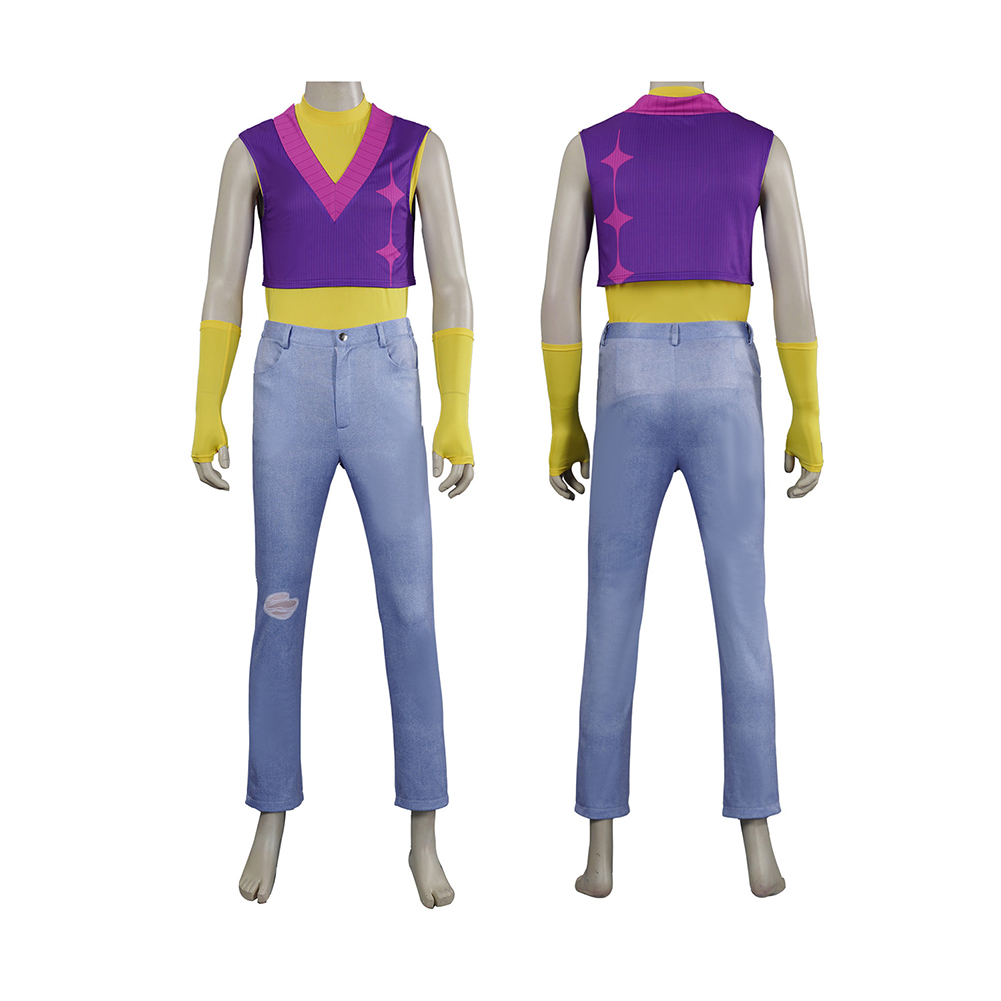 Kpop Demon Hunters Mystery Soda Pop Top Pants Set Halloween Carnival Party Cosplay Costume