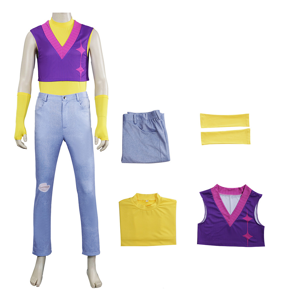 Kpop Demon Hunters Mystery Soda Pop Top Pants Set Halloween Carnival Party Cosplay Costume