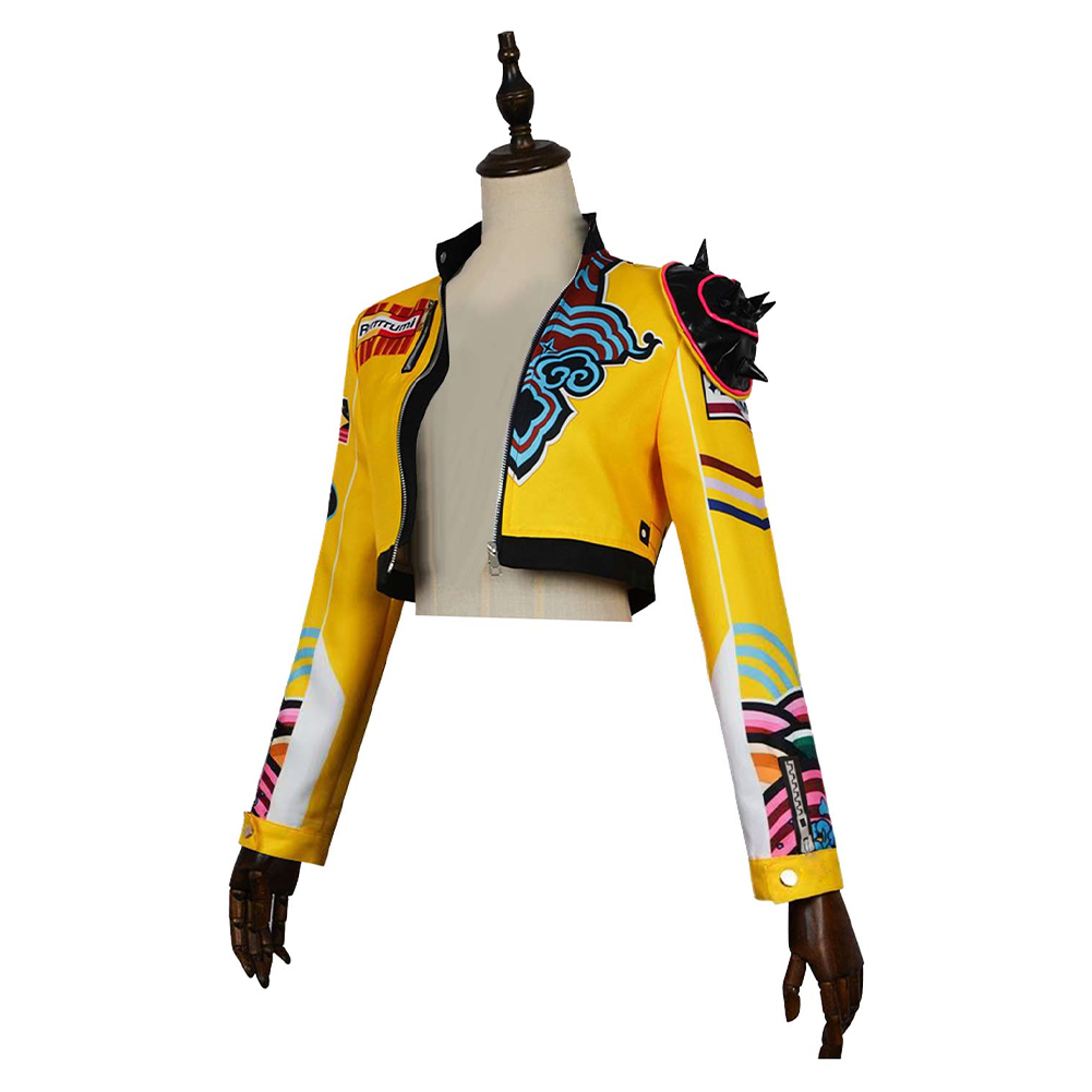 Kpop Demon Hunters Rumi Yellow Jacket Only Halloween Carnival Party Cosplay Costume