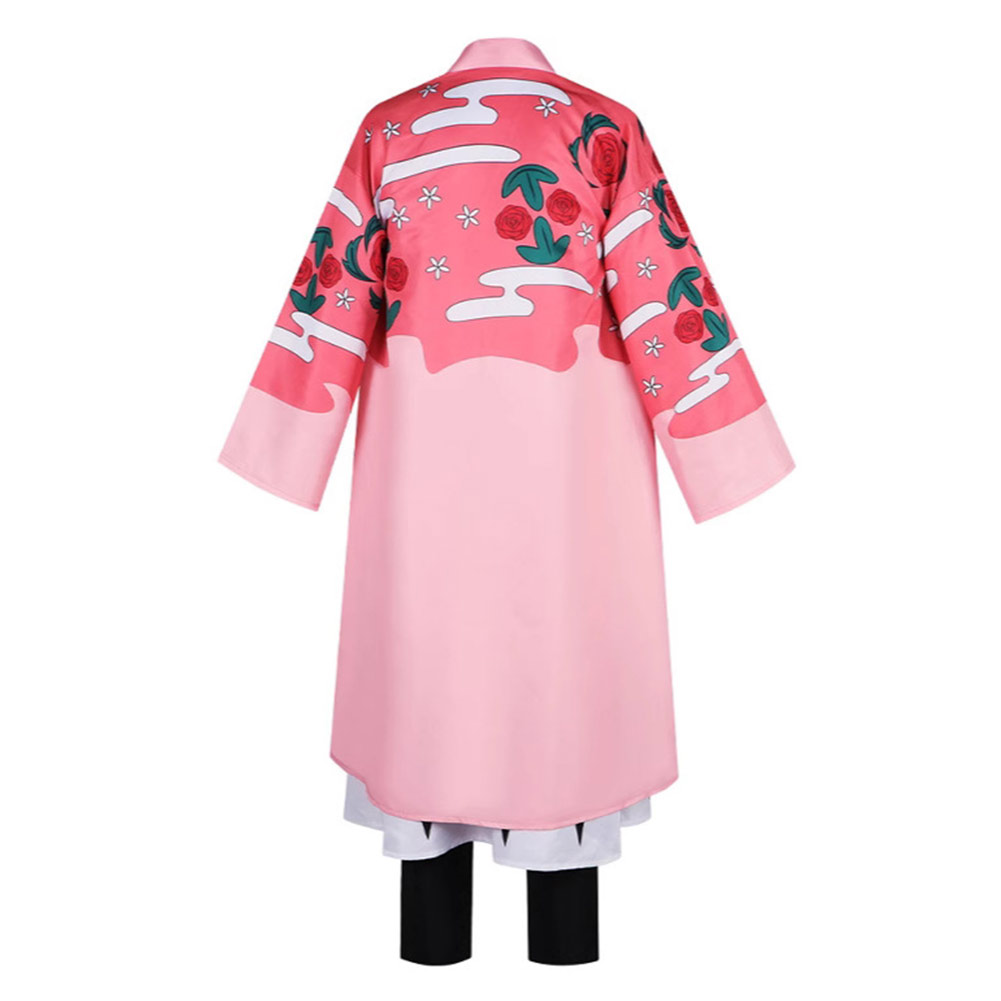 Bleach Kyoraku Shunsui Pink Kimono Outfits Halloween Carnival Cosplay Costume