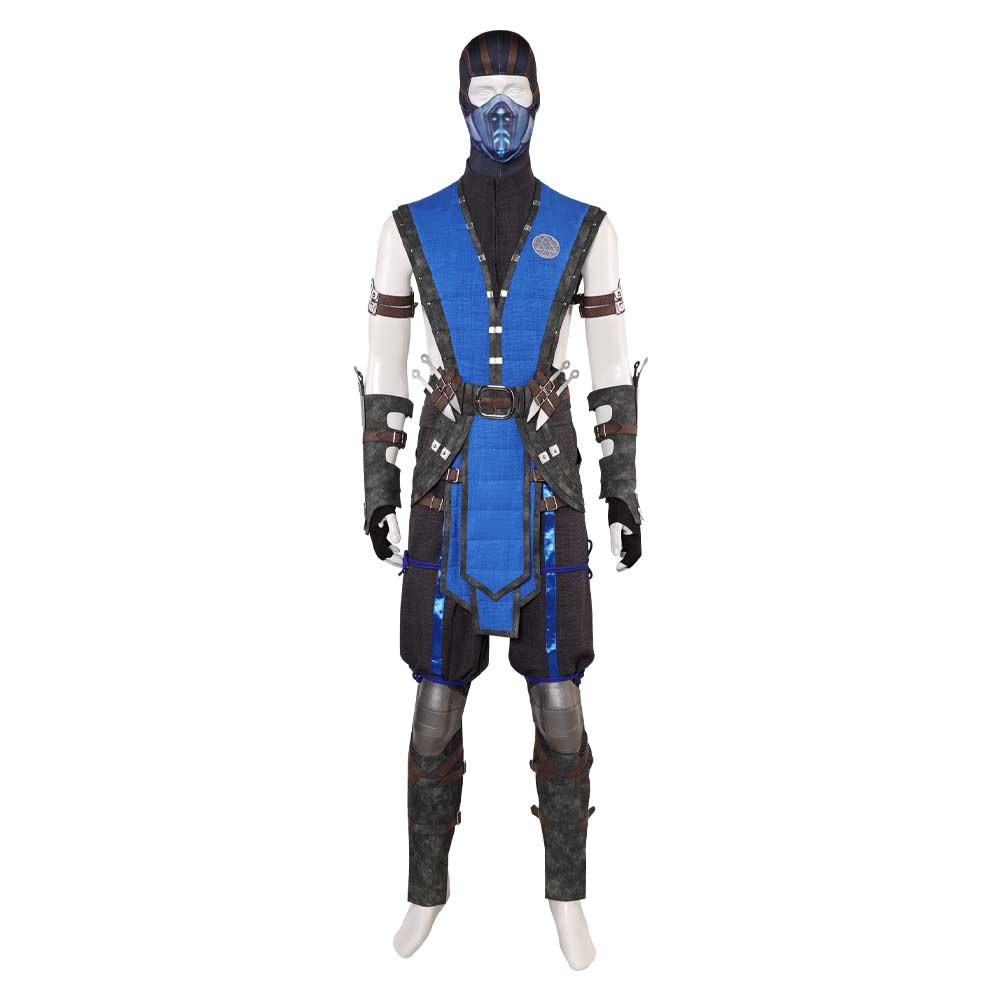 Mortal Kombat 10 Sub-Zero Fullset Outfits Halloween Carnival Party Cosplay Costume