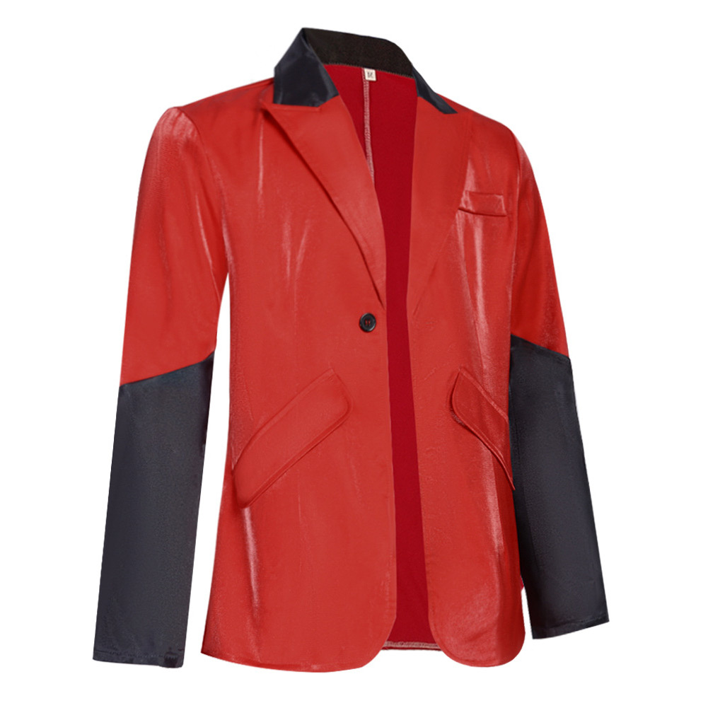 Ghosts Papa Emeritus Red Leather Jacket Outfits Halloween Carnival Cosplay Costume