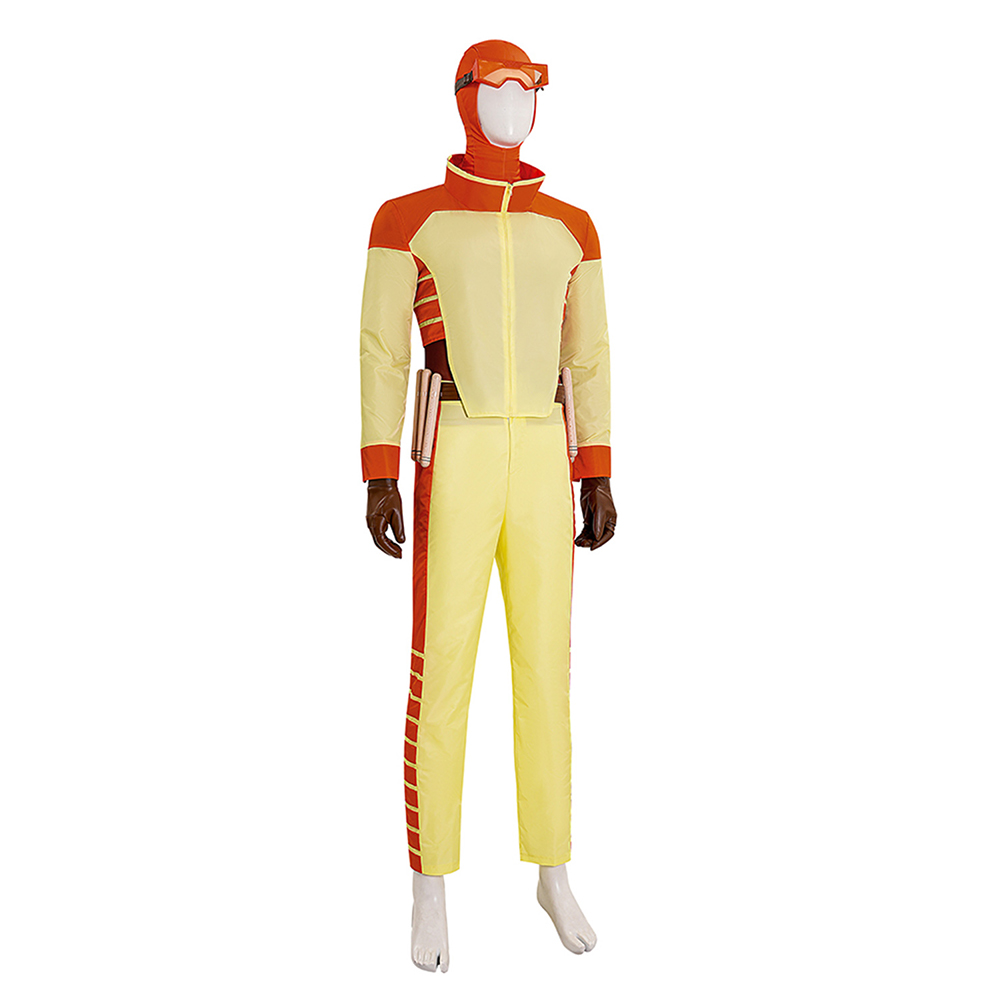 Invincible Season 3 Rex Splode Men Yellow Outfits Halloween Carnival Cosplay Costume