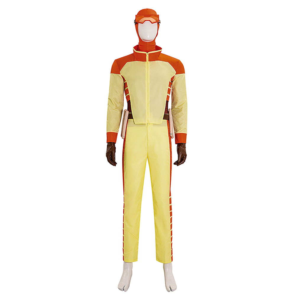 Invincible Season 3 Rex Splode Men Yellow Outfits Halloween Carnival Cosplay Costume