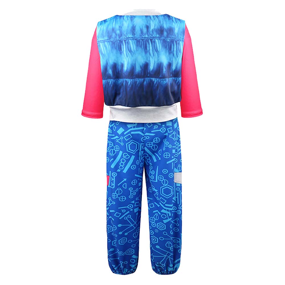 Zombies 4  Addison Well Kids Children Blue Coat Pants Set Halloween Carnival Party Cosplay Costume