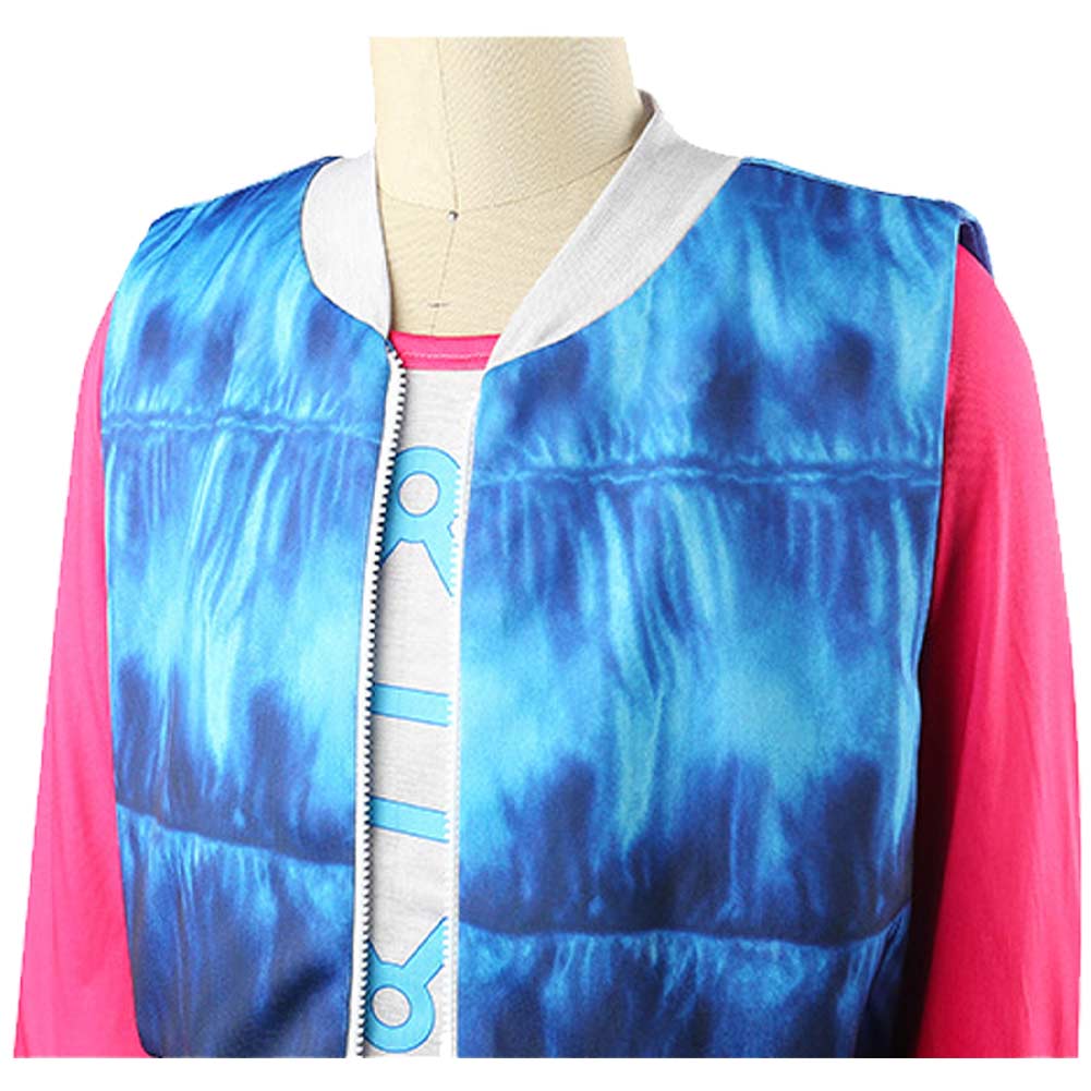 Zombies 4  Addison Well Kids Children Blue Coat Pants Set Halloween Carnival Party Cosplay Costume