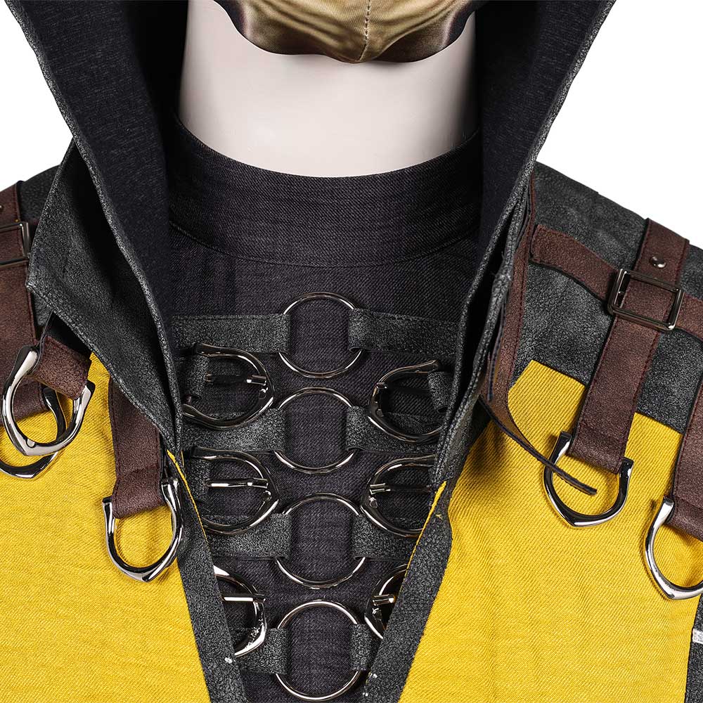 Mortal Kombat 10 Scorpion Fullset Outfits Halloween Carnival Party Cosplay Costume