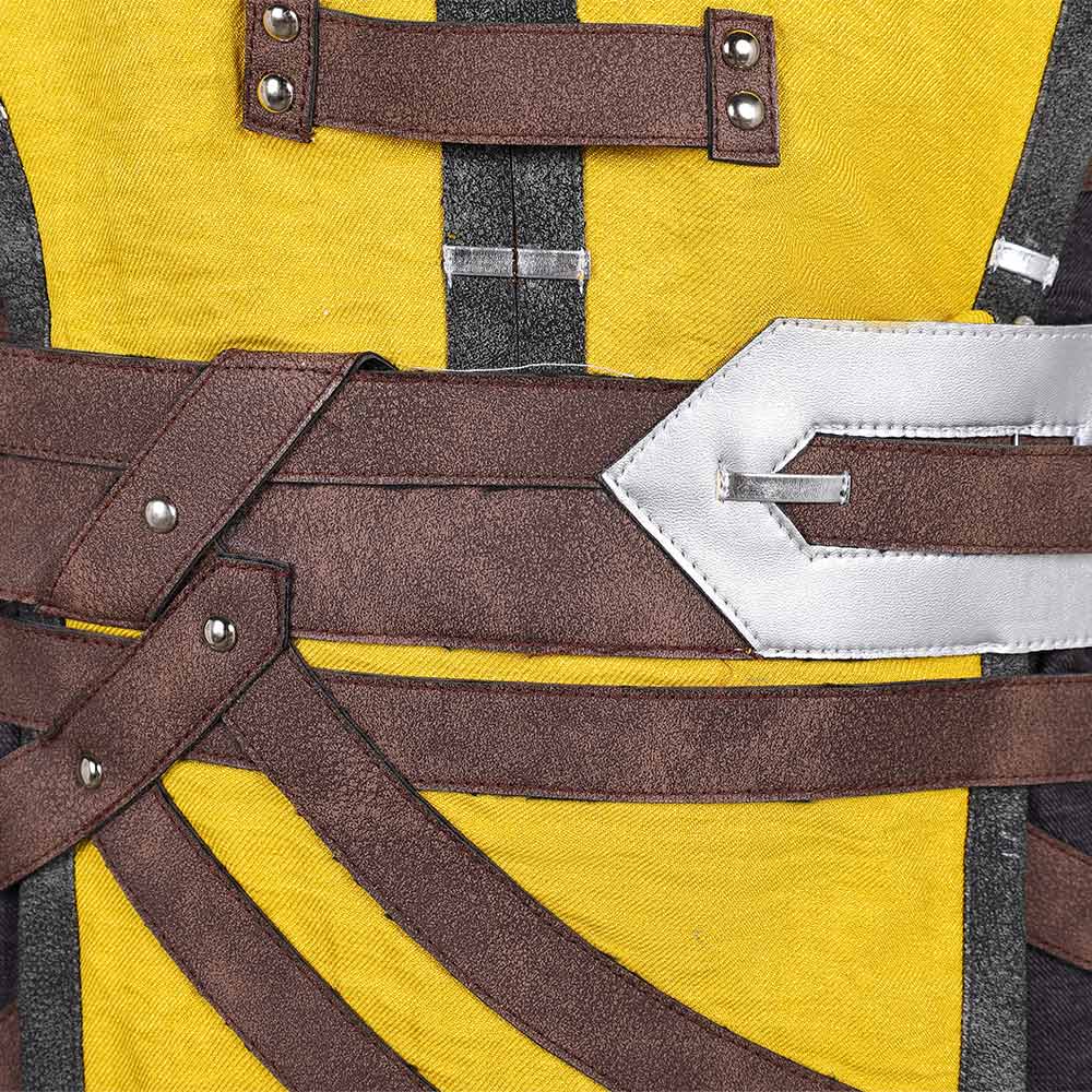 Mortal Kombat 10 Scorpion Fullset Outfits Halloween Carnival Party Cosplay Costume