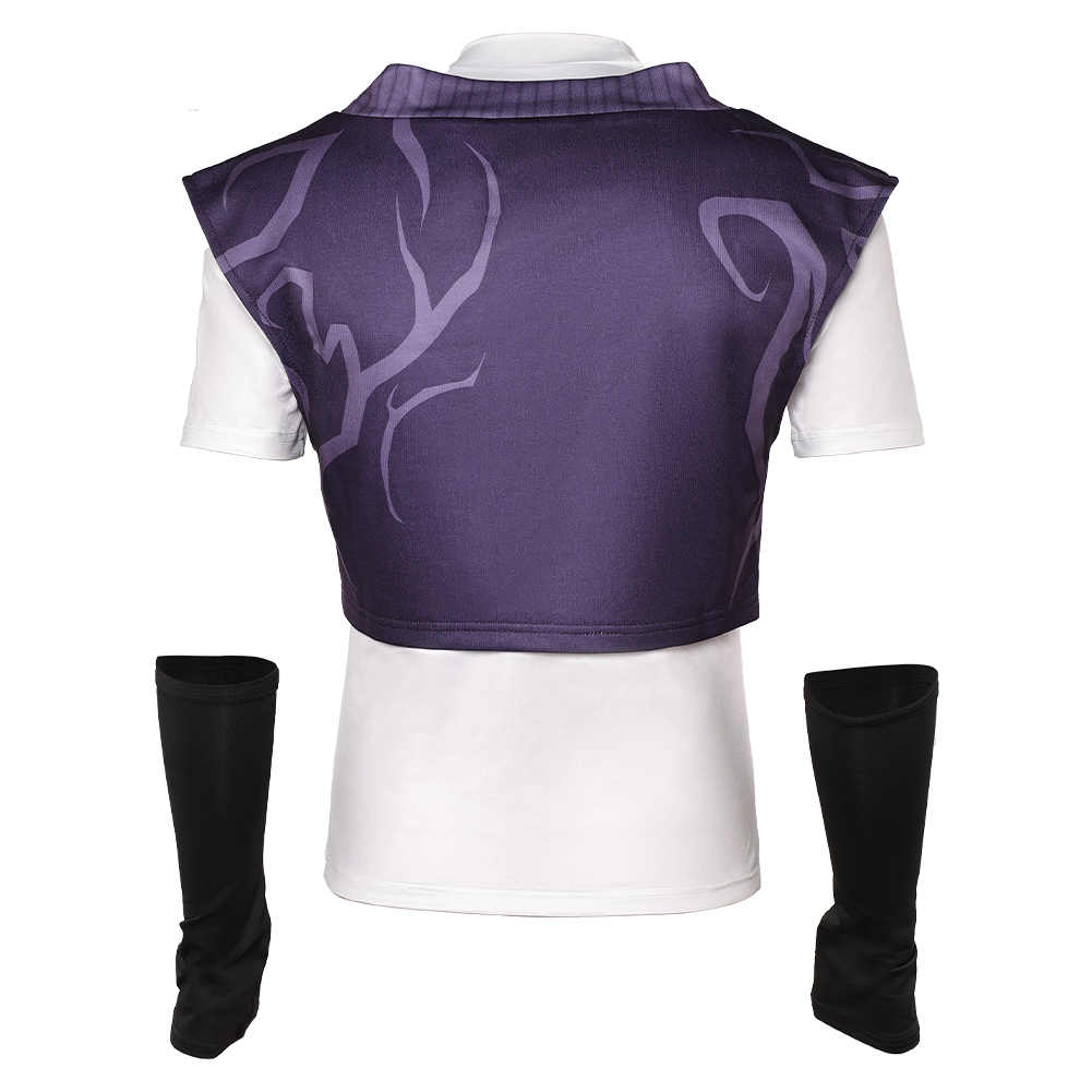 Kpop Demon Hunters Mystery Demonic Pattern Purple Top Halloween Carnival Party Cosplay Costume