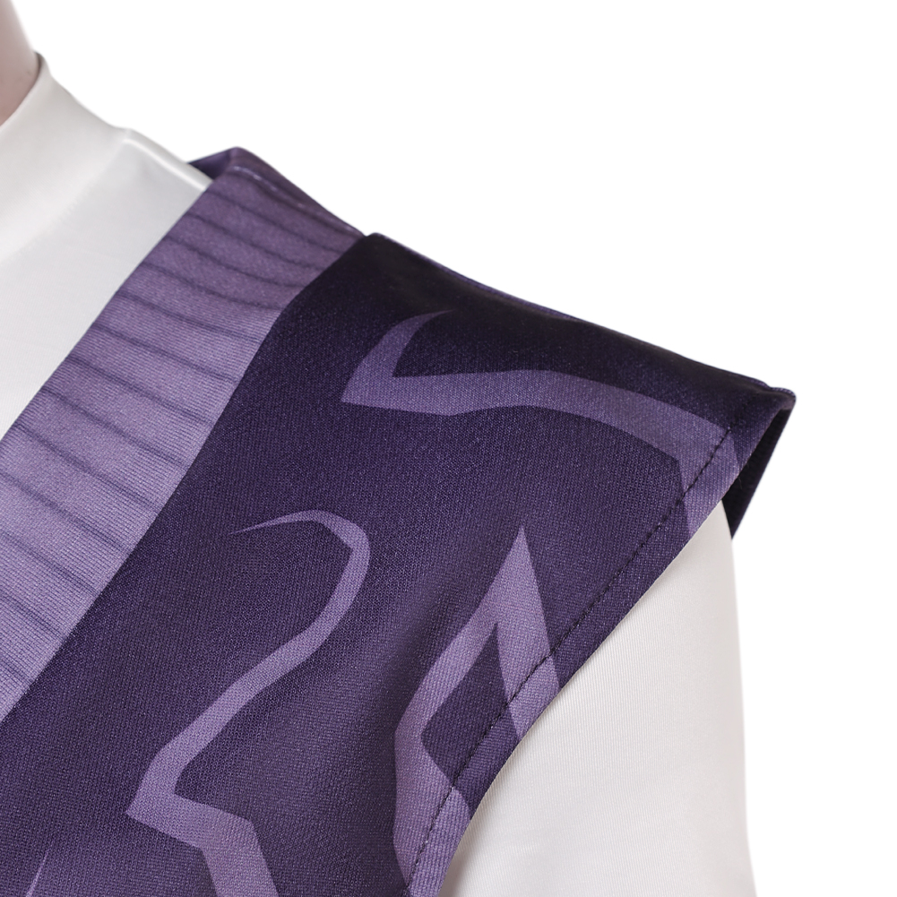 Kpop Demon Hunters Mystery Demonic Pattern Purple Top Halloween Carnival Party Cosplay Costume