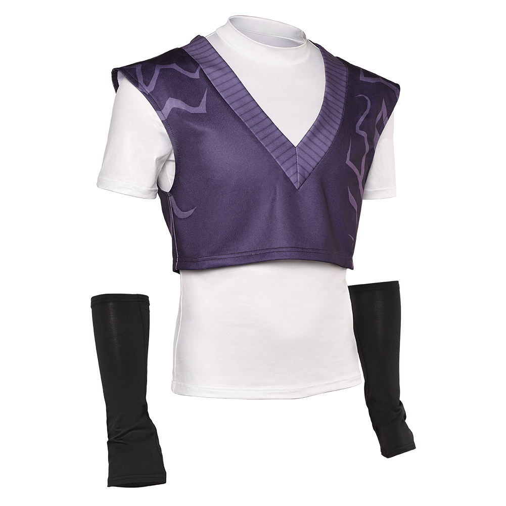 Kpop Demon Hunters Mystery Demonic Pattern Purple Top Halloween Carnival Party Cosplay Costume