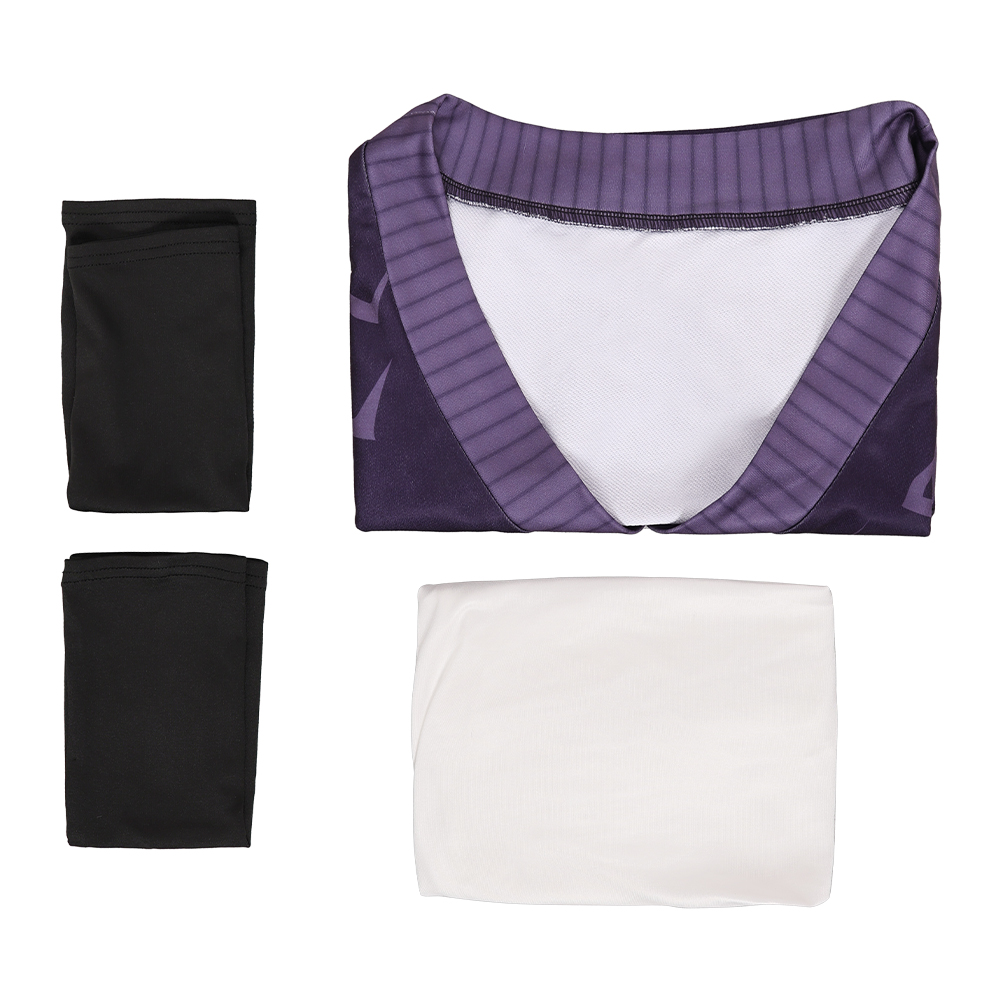 Kpop Demon Hunters Mystery Demonic Pattern Purple Top Halloween Carnival Party Cosplay Costume