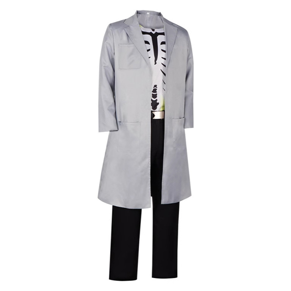 Creature Commandos(2024) Doctor Phosphorus Grey Coat Outfits Halloween Carnival Cosplay Costume