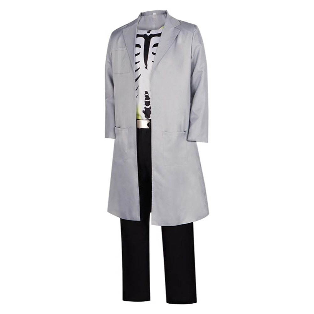 Creature Commandos(2024) Doctor Phosphorus Grey Coat Outfits Halloween Carnival Cosplay Costume
