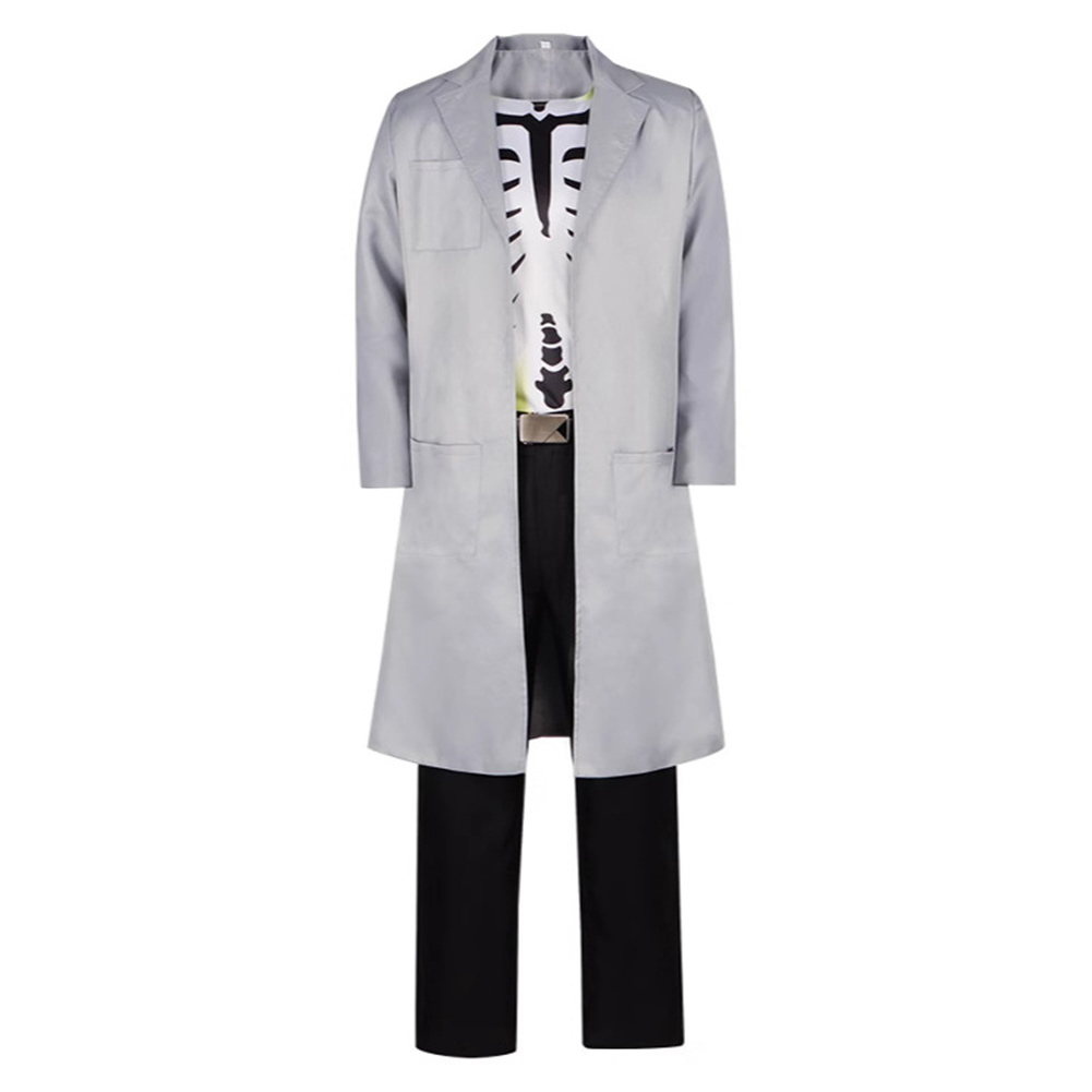 Creature Commandos(2024) Doctor Phosphorus Grey Coat Outfits Halloween Carnival Cosplay Costume