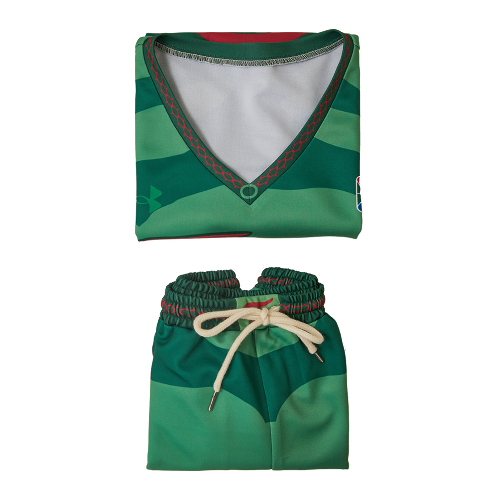 GOAT Will Green Sports Team Top Pants Set Halloween Carnival Party Cosplay Costume