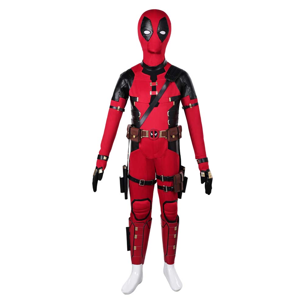 DP Wade Wilson Kids Children Outfits Halloween Carnival Suit Cosplay Costume
