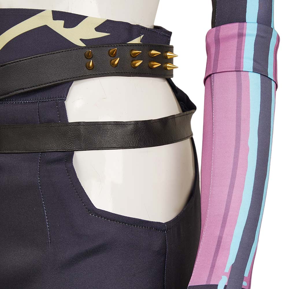 Arcane Season 2 Jinx Top Pants With no Hat Outfits Halloween Carnival Cosplay Costume