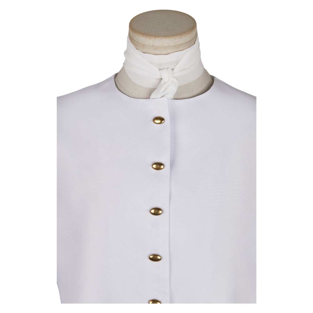 The Penguin (2024) Sofia Falcone Women White Uniform Outfits Halloween Carnival Cosplay Costume