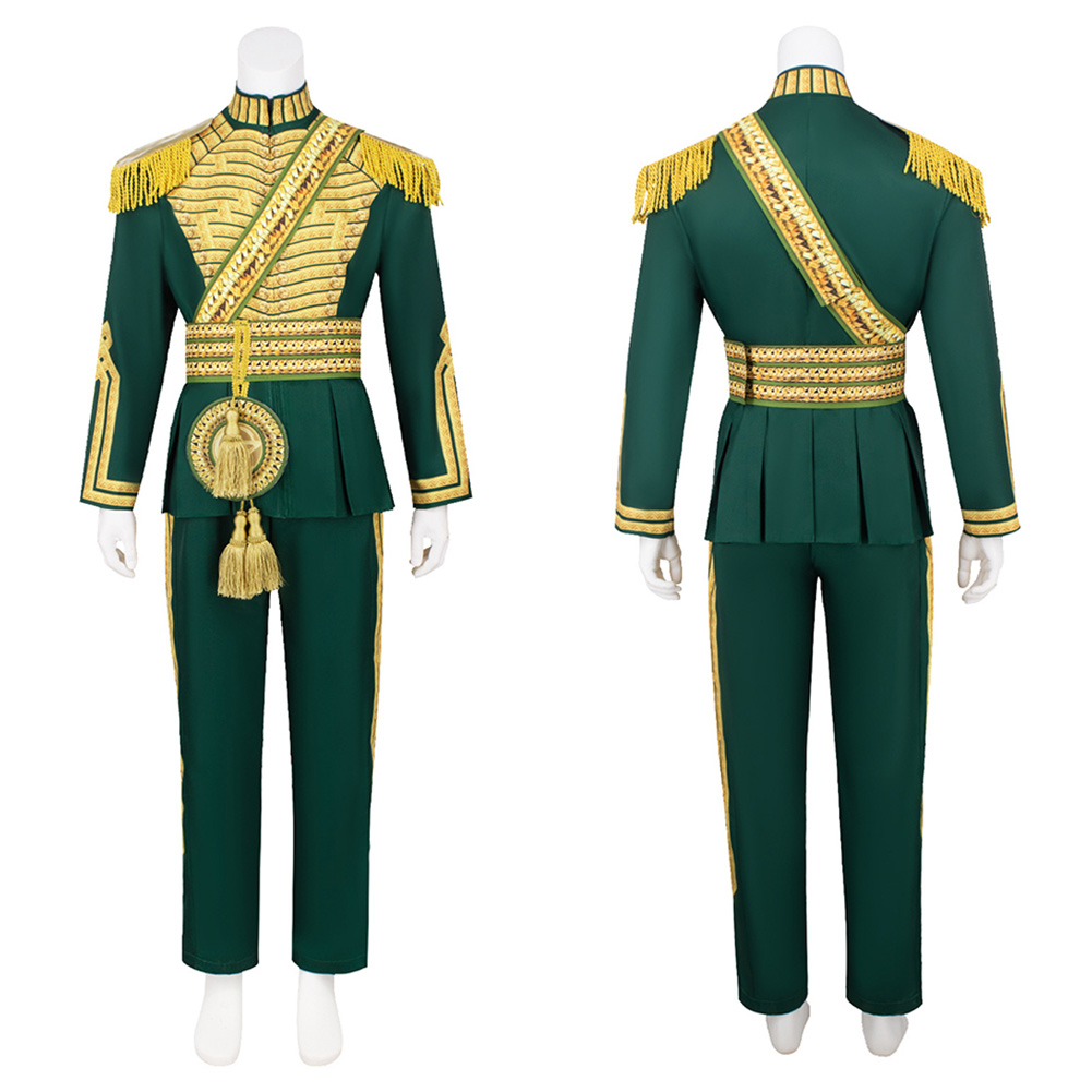 Wicked: For Good Fiyero Green Prince Outfit Halloween Carnival Cosplay Costume