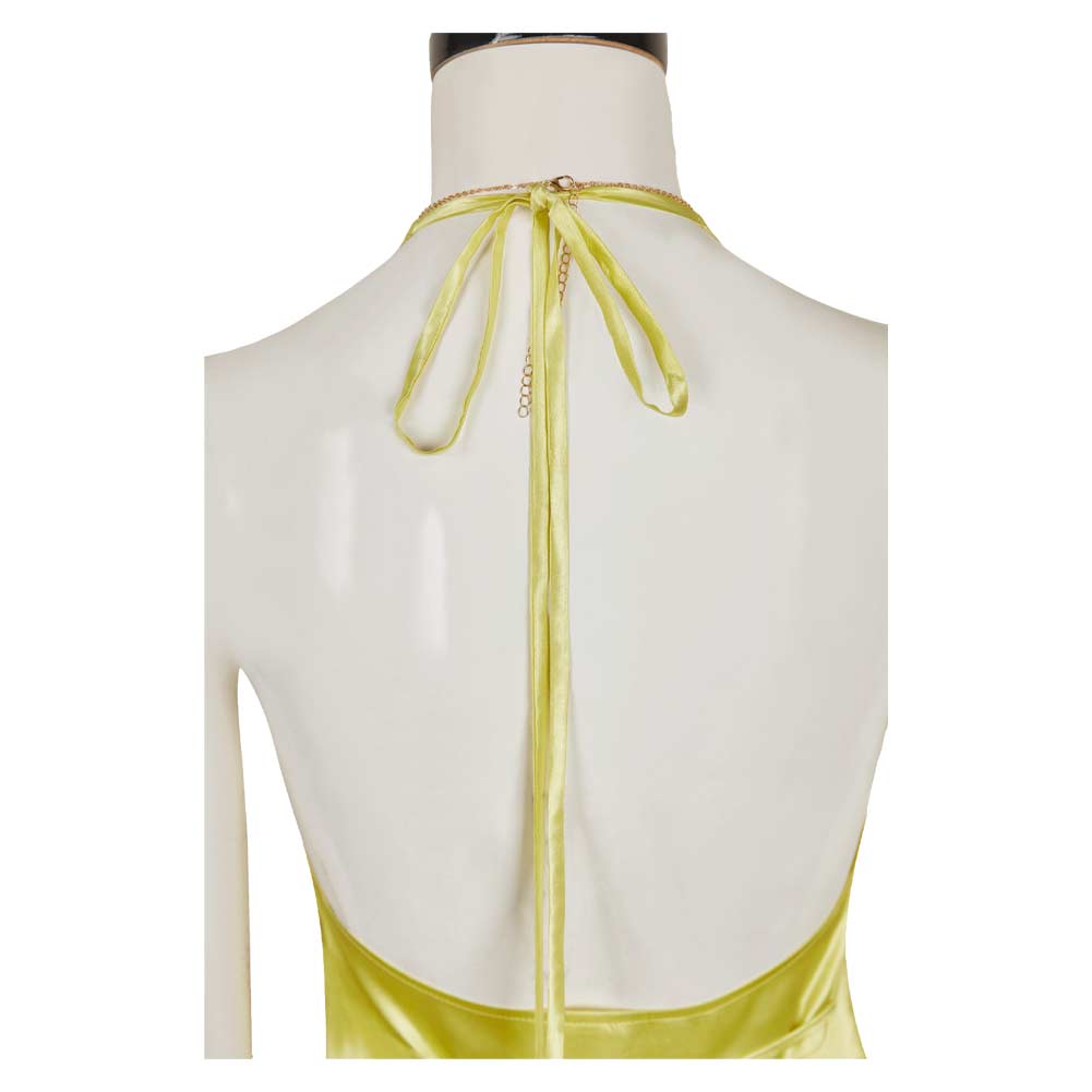 The Penguin (2024) Sofia Falcone Women Yellow Gown Outfits Halloween Carnival Cosplay Costume