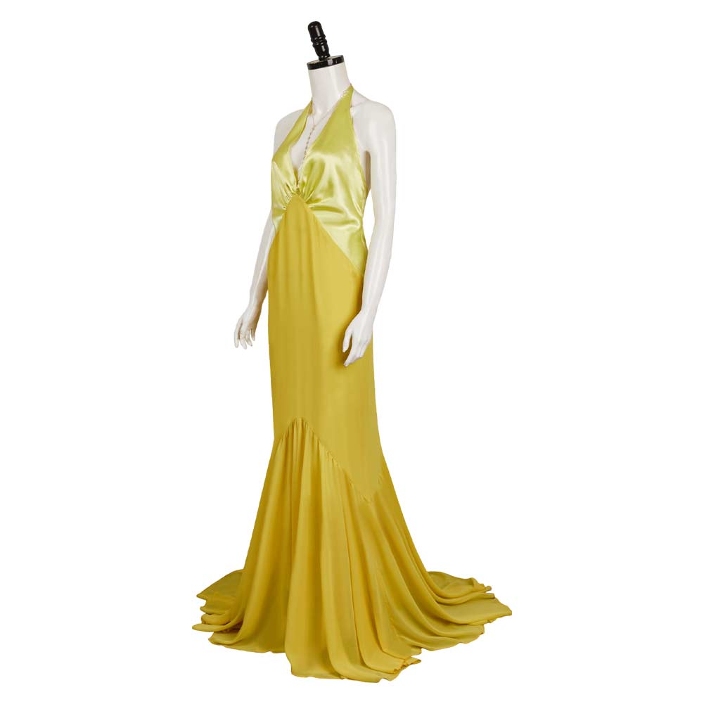 The Penguin (2024) Sofia Falcone Women Yellow Gown Outfits Halloween Carnival Cosplay Costume