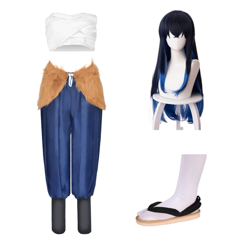 Demon Slayer Hashibira Inosuke Women Cosplay Costume Outfits Halloween Carnival Party Disguise Suit