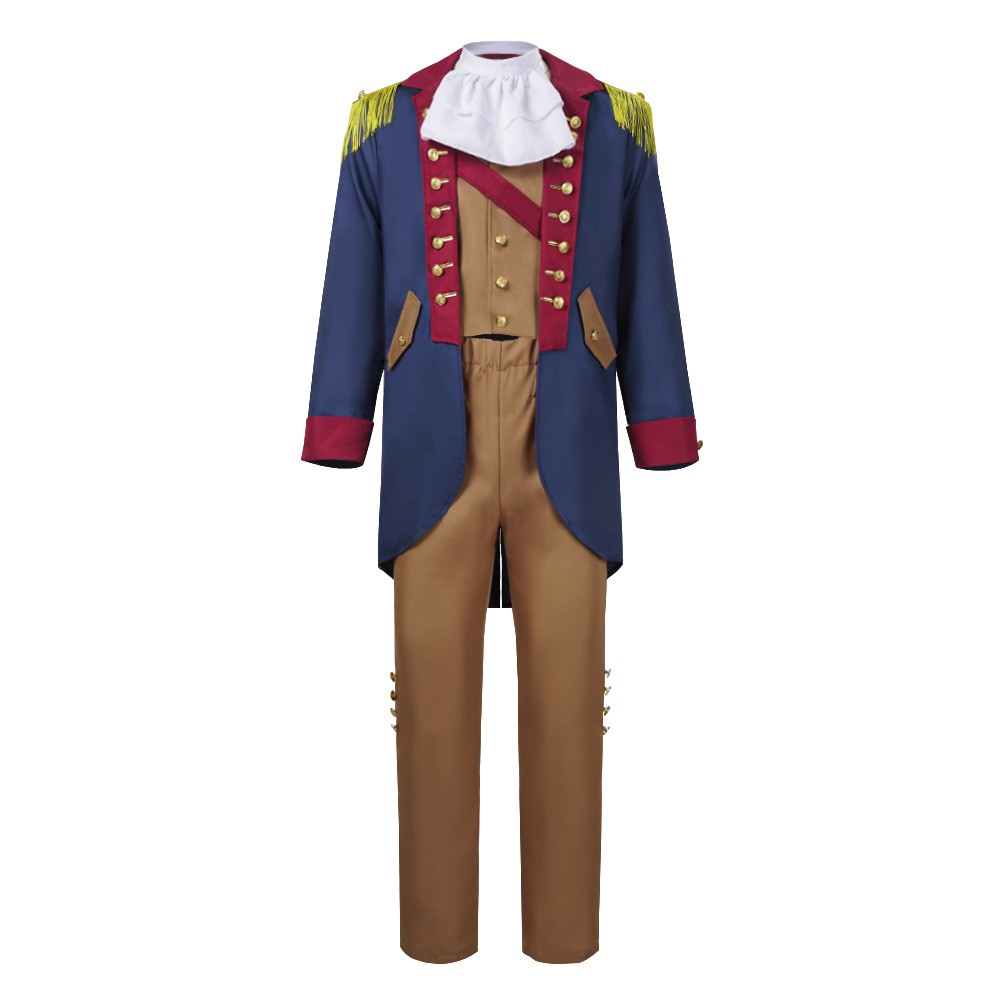 President George Washington Blue Outfit Halloween Carnival Cosplay Costume