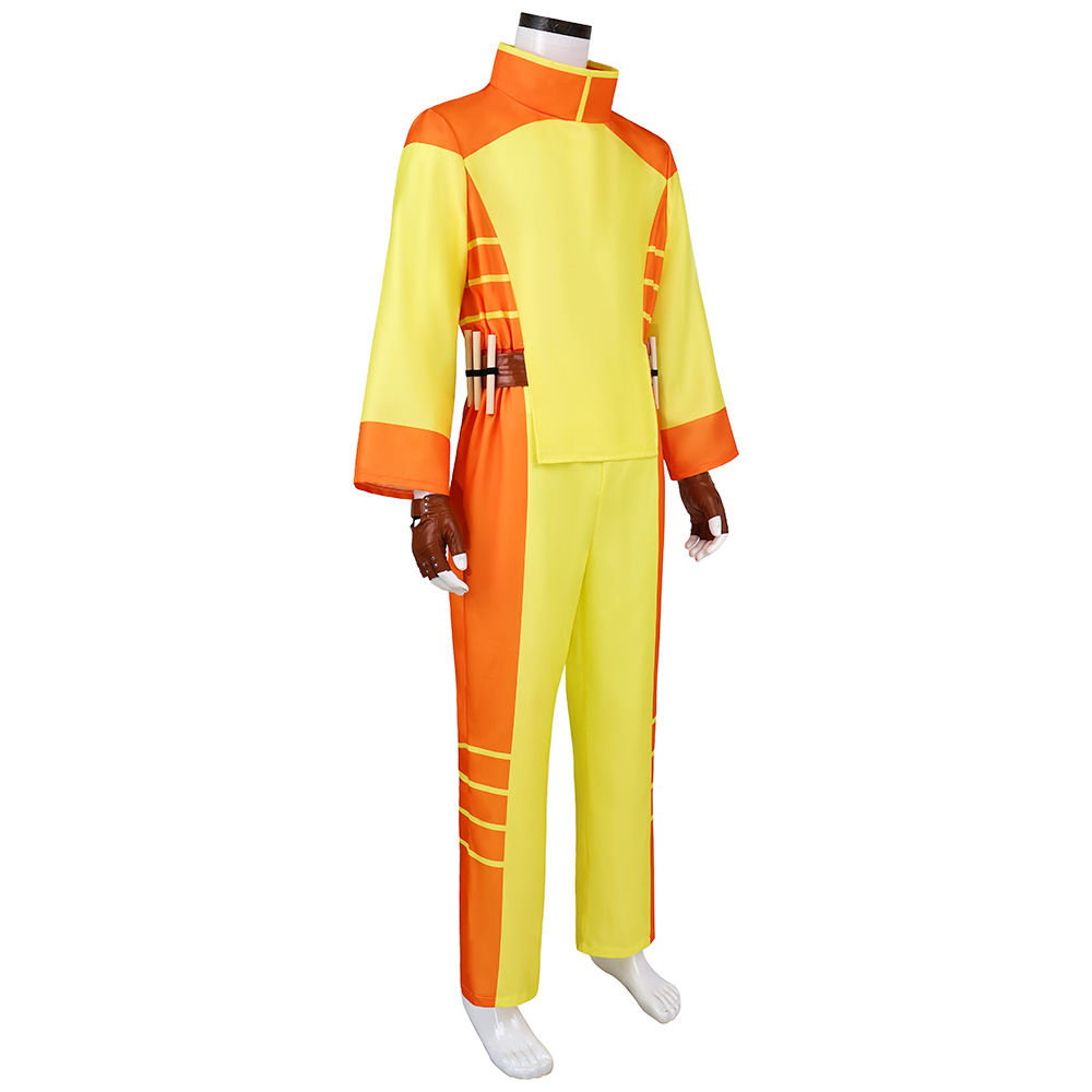 Invincible Rex Splode Yellow Outfit Halloween Carnival Cosplay Costume