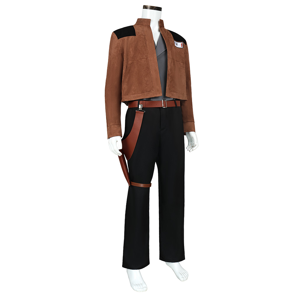 Han Solo Brown Coat Outfit Halloween Carnival Cosplay Costume