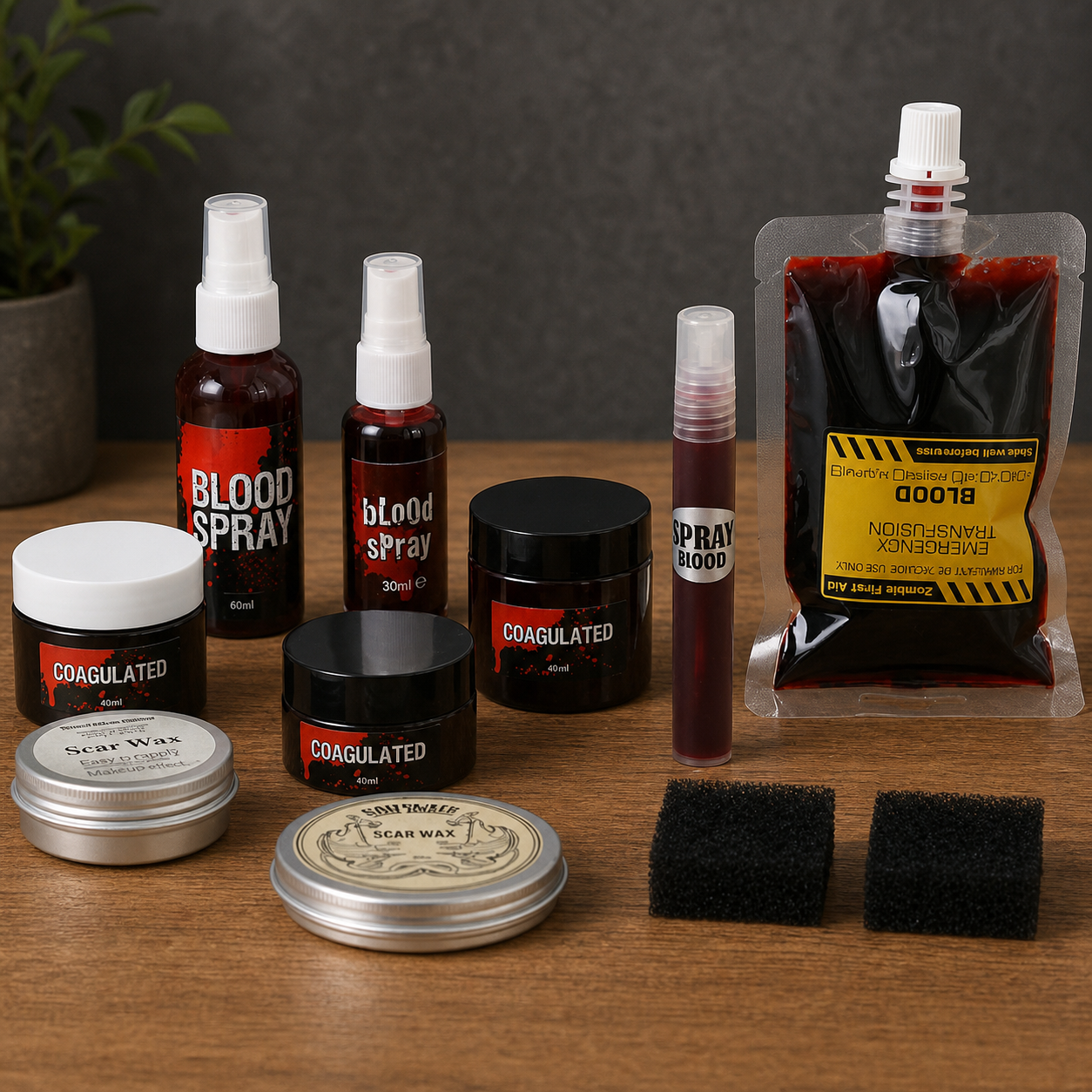 Halloween Skin Wax & Fake Blood Cream – Simulation Wound, War Damage, Vampire Cosplay Makeup Props