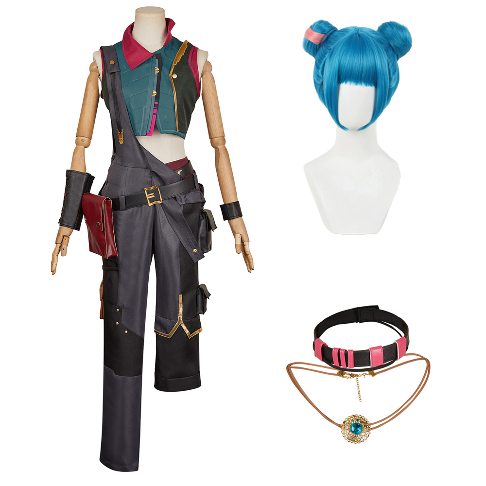 Arcane: League of Legends Season 2 Powder Outfits Halloween Carnival Cosplay Costume