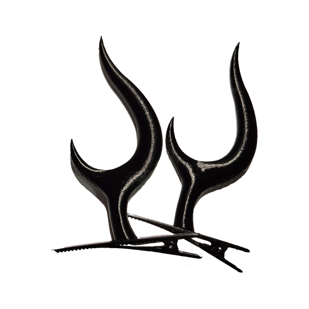 2024 TV Hazbin Hotel Alastor Cosplay Horn Hair Pin Halloween Costume Hair Accessories Props