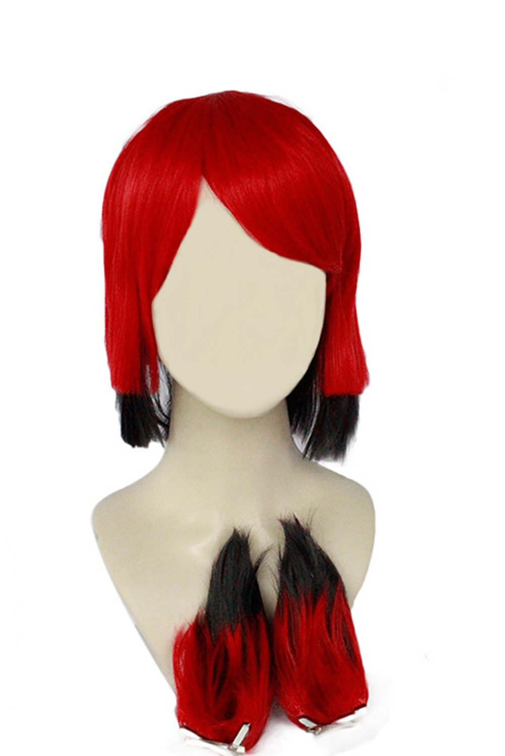 2024 TV Hazbin Hotel Alastor Cosplay Wig Heat Resistant Synthetic Hair Halloween Costume Accessories