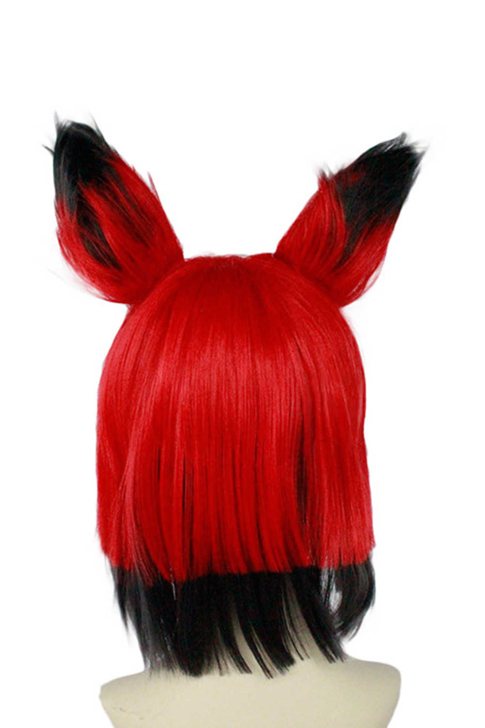 2024 TV Hazbin Hotel Alastor Cosplay Wig Heat Resistant Synthetic Hair Halloween Costume Accessories