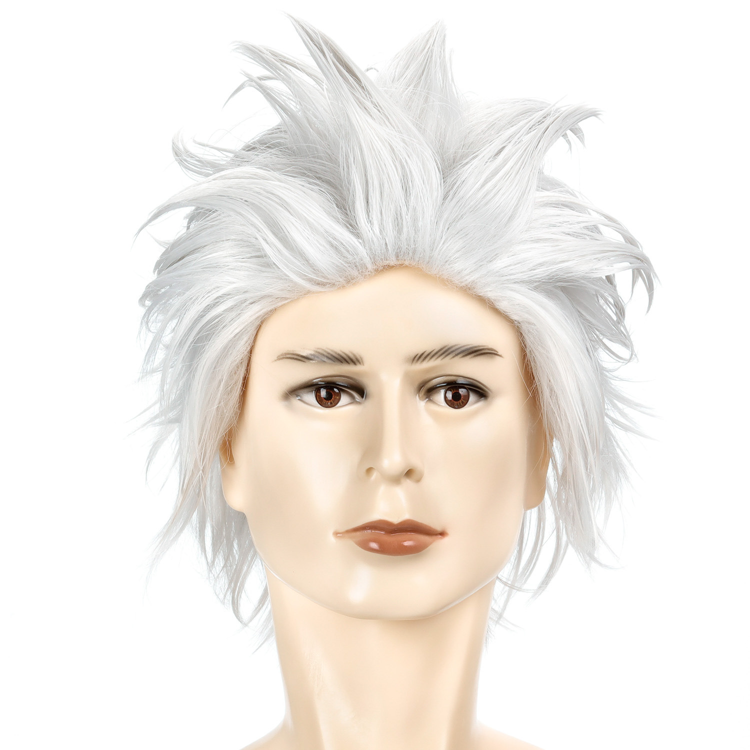 2024 TV Hazbin Hotel Angel Dust Cosplay Wig Heat Resistant Synthetic Hair Halloween Costume Accessories