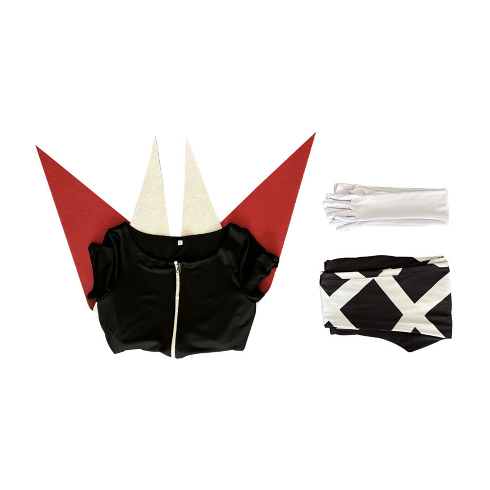 Hazbin Hotel Season 2 Camilla Black Crown Pattern Outfit Halloween Carnival Cosplay Costume