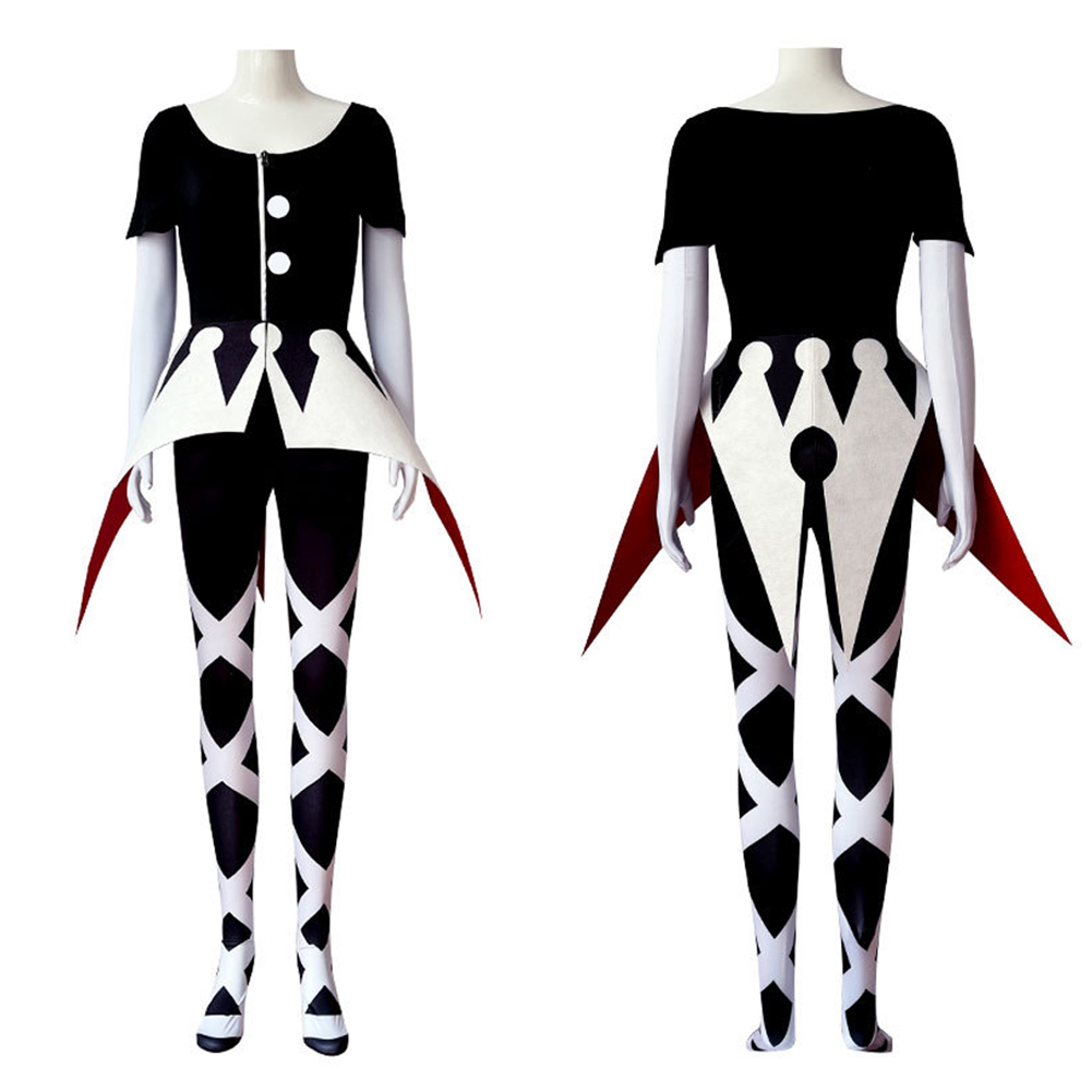 Hazbin Hotel Season 2 Camilla Black Crown Pattern Outfit Halloween Carnival Cosplay Costume