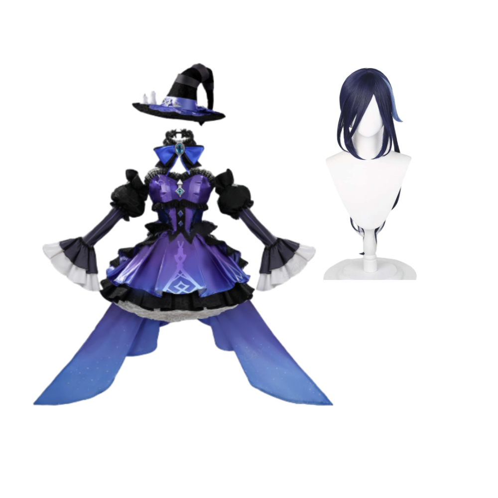 Genshin Impact Clorinde Purple Dress Outfit Halloween Carnival Cosplay Costume