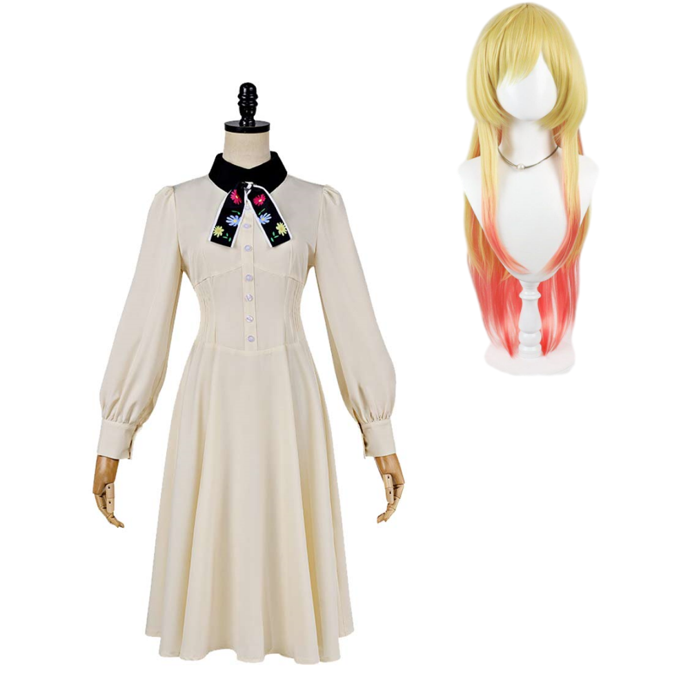 Marriage Toxin Mei Kinosaki Women White Dress Halloween Carnival Cosplay Costume