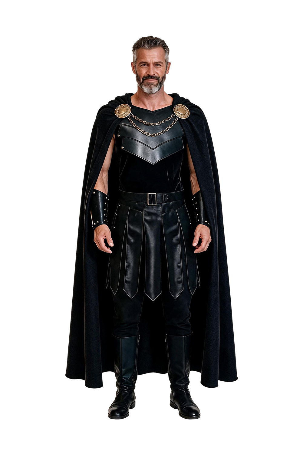 The Odyssey Agamemnon Black Outfit Halloween Carnival Cosplay Costume