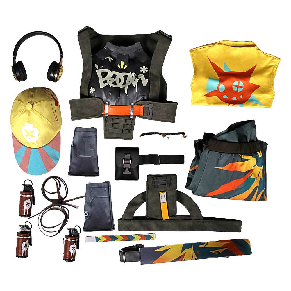 Valorant Raze Fullset Outfits Halloween Carnival Cosplay Costume