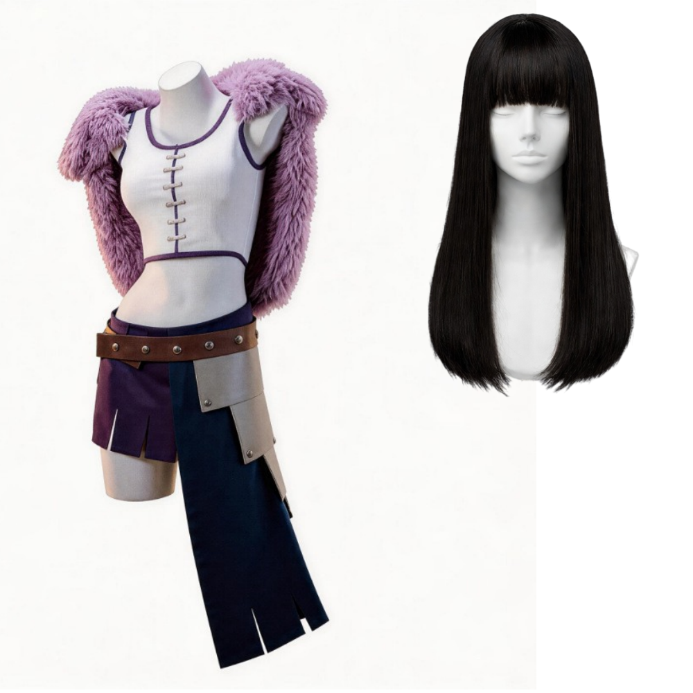 Elbaf Arc Nico Robin Women Purple Outfit Halloween Carnival Cosplay Costume