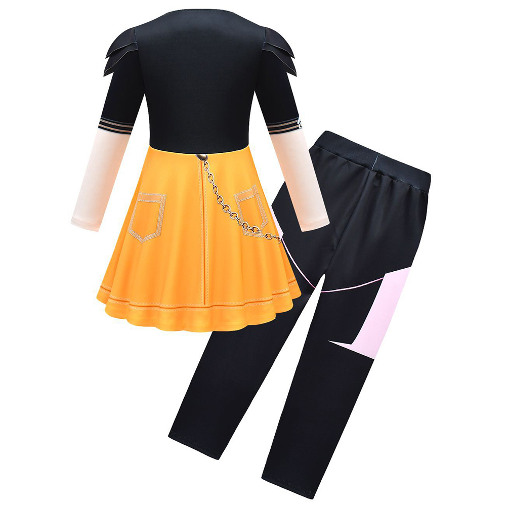 Kpop Demon Hunters Huntrix Kids Children Dress Pants Bag Set Halloween Carnival Party Cosplay Costume