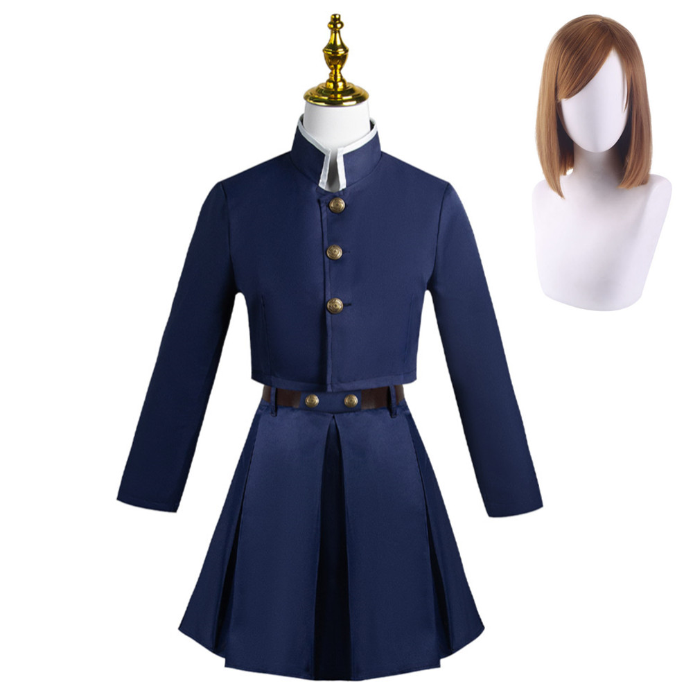 Kugisaki Nobara Blue Skirt Outfits Halloween Carnival Suit Cosplay Costume