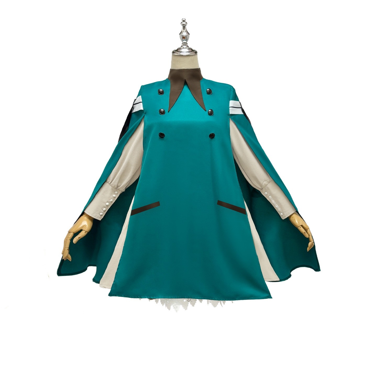 Tongari Boushi no Atelier Coco Women Green Outfit Halloween Carnival Cosplay Costume