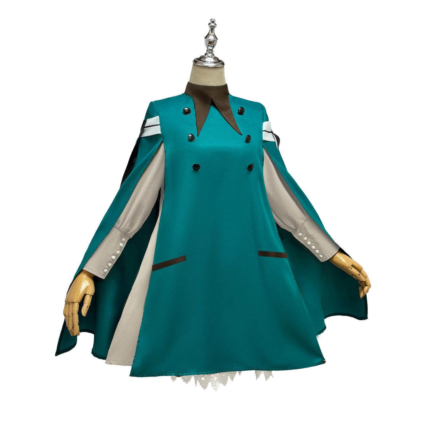 Tongari Boushi no Atelier Coco Women Green Outfit Halloween Carnival Cosplay Costume
