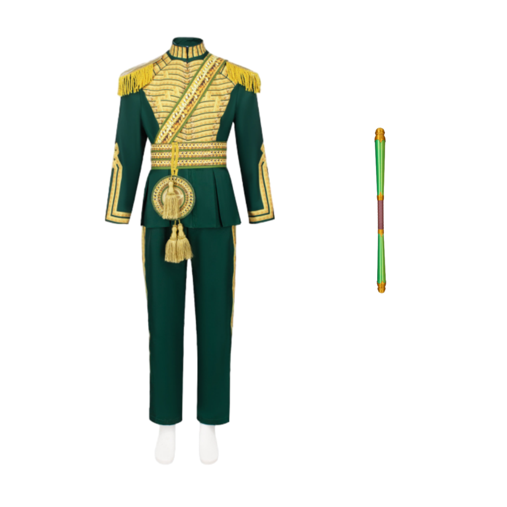 Wicked: For Good Fiyero Green Prince Outfit Halloween Carnival Cosplay Costume